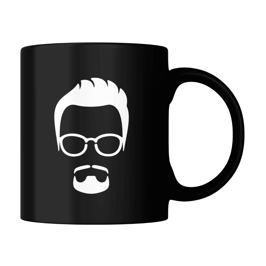 The Face Mug Black