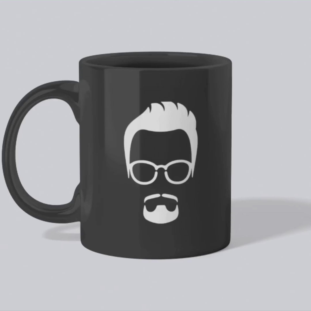 The Face Mug Black